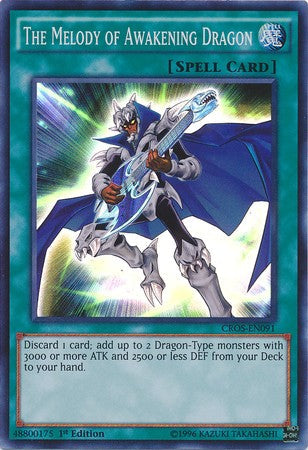 The Melody of Awakening Dragon - CROS-EN091 - Super Rare - 1st Edition available at 401 Games Canada