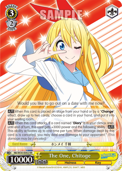 The One, Chitoge - NK/W30-E002 - Double Rare available at 401 Games Canada