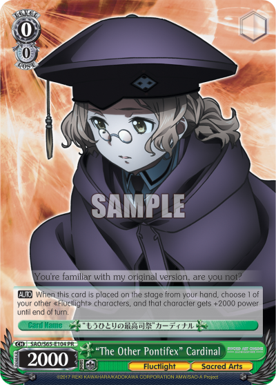 "The Other Pontifex" Cardinal - SAO/S65-E104 - Promo available at 401 Games Canada