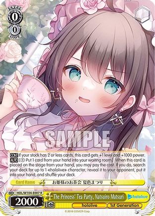 The Princess’ Tea Party, Natsuiro Matsuri - HOL/W104-E007R - Rare available at 401 Games Canada