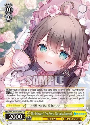 The Princess’ Tea Party, Natsuiro Matsuri (SR) - HOL/W104-E007SR - Super Rare available at 401 Games Canada