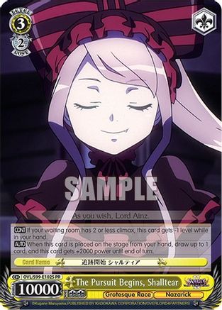 The Pursuit Begins, Shalltear (Foil) - OVL/S99-E102SPR - Promo (Foil) available at 401 Games Canada