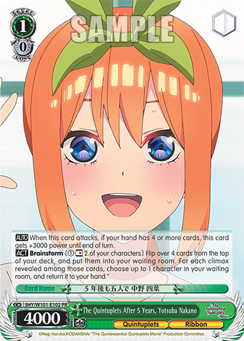 The Quintuplets After 5 Years, Yotsuba Nakano - 5HY/W101-E102 - Promo available at 401 Games Canada