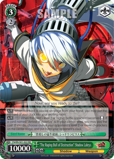 "The Raging Bull of Destruction" Shadow Labrys - P4/EN-S01-022 - Double Rare available at 401 Games Canada