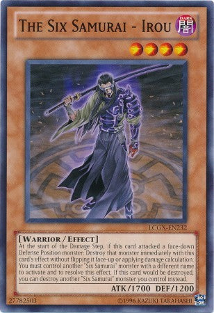 The Six Samurai - Irou - LCGX-EN232 - Common - Unlimited available at 401 Games Canada