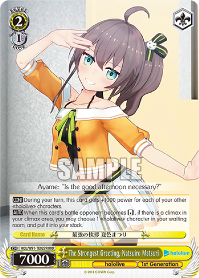 The Strongest Greeting, Natsuiro Matsuri (Triple Rare) available at 401 Games Canada