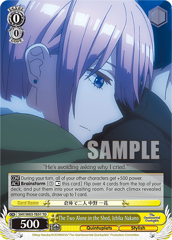 The Two Alone in the Shed, Ichika Nakano - 5HY/W83-TE01 - Trial Deck available at 401 Games Canada