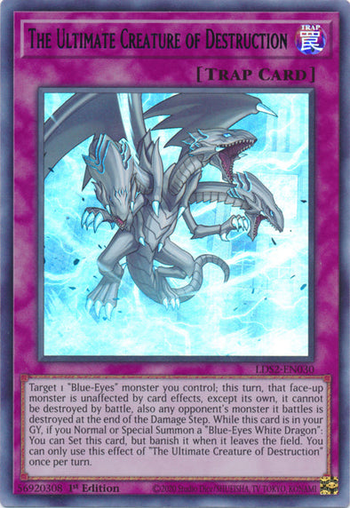 The Ultimate Creature of Destruction (Blue) - LDS2-EN030 - Ultra Rare - 1st Edition available at 401 Games Canada