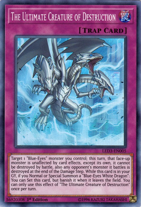 The Ultimate Creature of Destruction - LED3-EN005 - Super Rare - 1st Edition available at 401 Games Canada