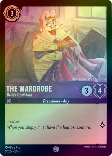 The Wardrobe (Belle's Confidant) - 57/204 - Common (Foil) available at 401 Games Canada