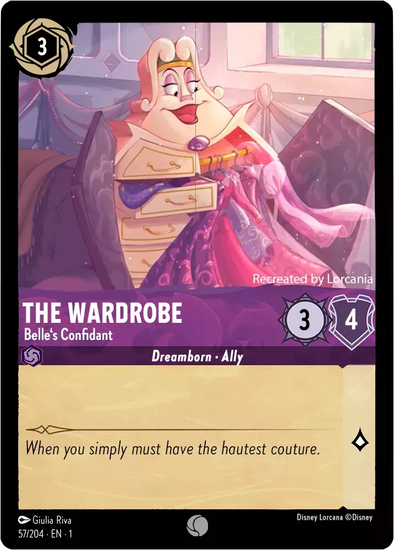 The Wardrobe (Belle's Confidant) - 57/204 - Common available at 401 Games Canada