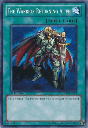 The Warrior Returning Alive - 5DS3-EN023 - Common - 1st Edition available at 401 Games Canada