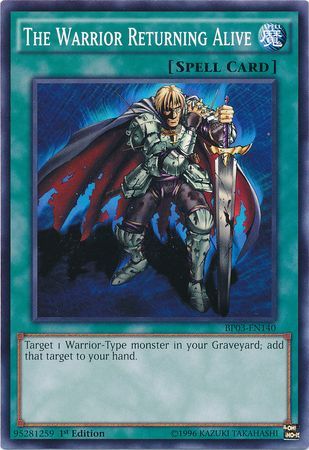 The Warrior Returning Alive (Shatterfoil) - BP03-EN140 - Shatterfoil Rare - 1st Edition available at 401 Games Canada