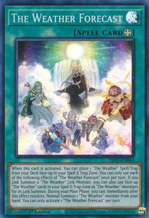 The Weather Forecast - DIFO-EN063 - Super Rare - 1st Edition available at 401 Games Canada