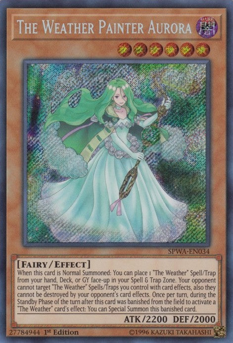 The Weather Painter Aurora - SPWA-EN034 - Secret Rare - 1st Edition available at 401 Games Canada