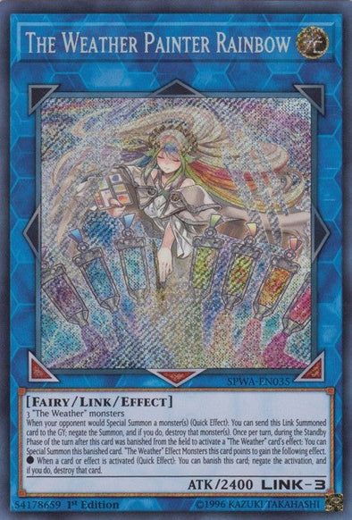 The Weather Painter Rainbow - SPWA-EN035 - Secret Rare - 1st Edition available at 401 Games Canada