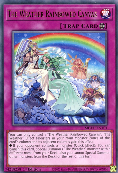 The Weather Rainbowed Canvas - MGED-EN101 - Rare - 1st Edition available at 401 Games Canada