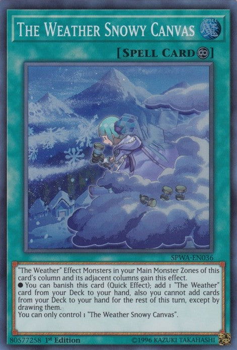 The Weather Snowy Canvas - SPWA-EN036 - Super Rare - 1st Edition available at 401 Games Canada