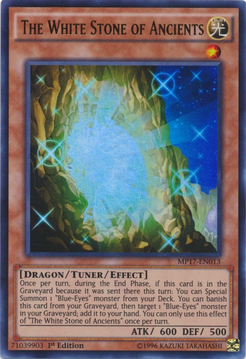 The White Stone of Ancients - MP17-EN013 - Ultra Rare - 1st Edition available at 401 Games Canada