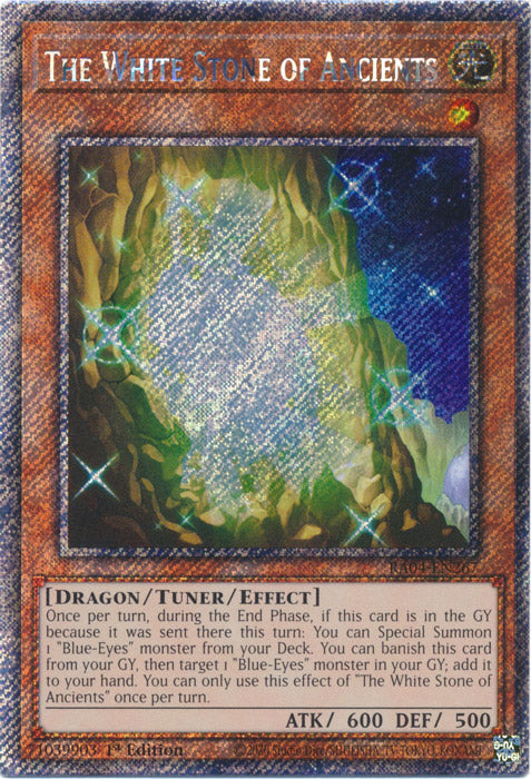The White Stone of Ancients (Platinum Secret Rare) - RA04-EN267 - Platinum Secret Rare - 1st Edition