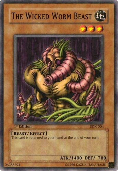 The Wicked Worm Beast - SDK-004 - Common - 1st Edition available at 401 Games Canada