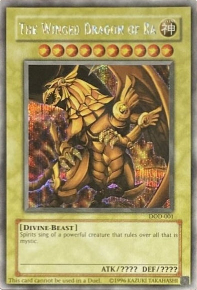 The Winged Dragon of Ra - DOD-001 - Secret Rare available at 401 Games Canada