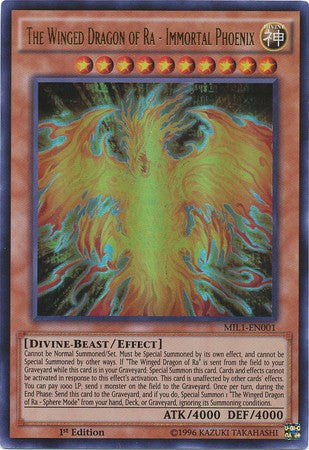 The Winged Dragon of Ra - Immortal Phoenix - MIL1-EN001 - Ultra Rare - 1st Edition available at 401 Games Canada