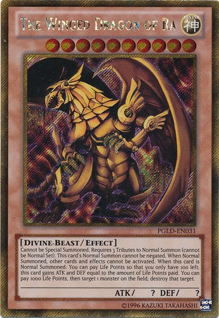 The Winged Dragon of Ra - PGLD-EN031 - Gold Secret Rare - Unlimited available at 401 Games Canada