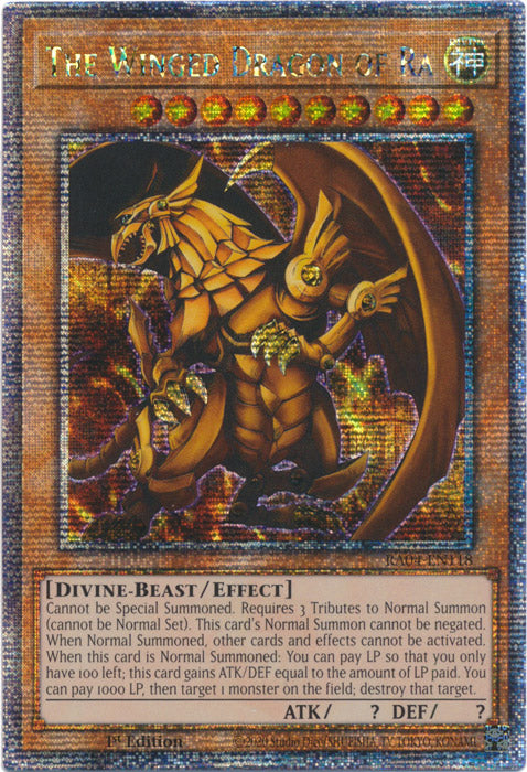 The Winged Dragon of Ra - RA04-EN118 - Quarter Century Secret Rare - 1st Edition
