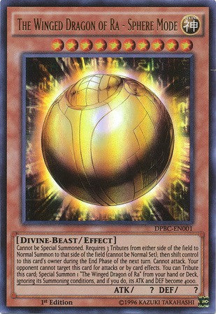 The Winged Dragon of Ra - Sphere Mode - DPBC-EN001 - Ultra Rare - 1st Edition available at 401 Games Canada