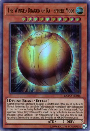 The Winged Dragon of Ra - Sphere Mode - DUPO-EN045 - Ultra Rare - Unlimited available at 401 Games Canada