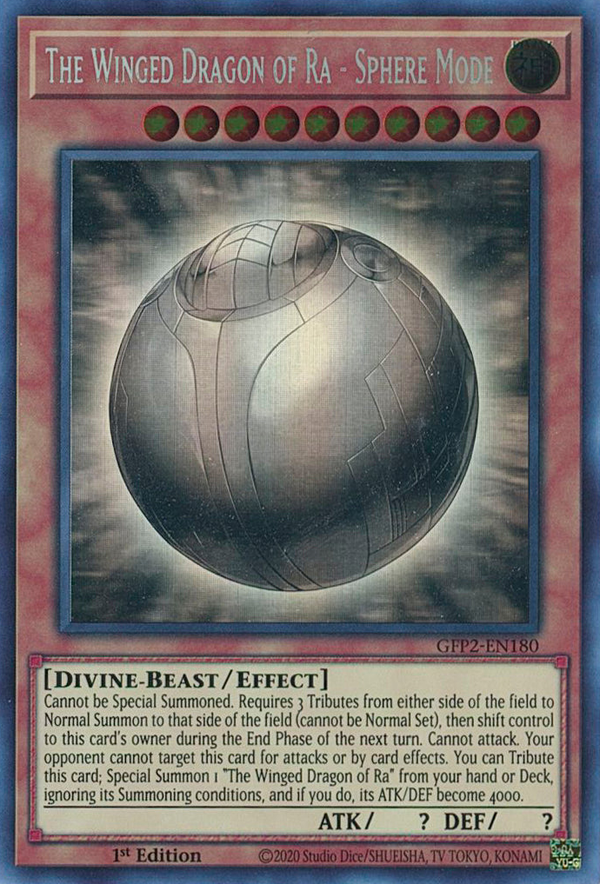 The Winged Dragon of Ra - Sphere Mode - GFP2-EN180 - Ghost Rare - 1st Edition available at 401 Games Canada