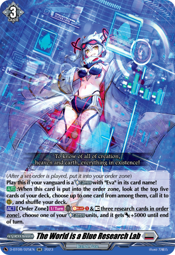 The World is a Blue Research Lab - D-BT08/025 - Double Rare available at 401 Games Canada