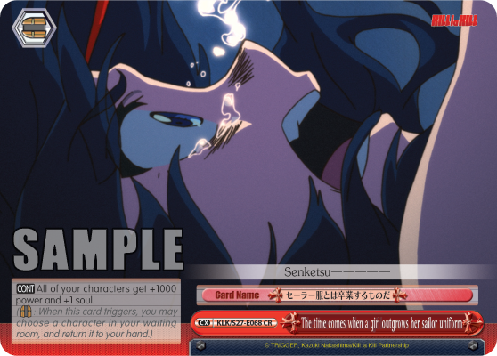 The time comes when a girl outgrows her sailor uniform - KLK/S27-E068 - Climax Rare available at 401 Games Canada