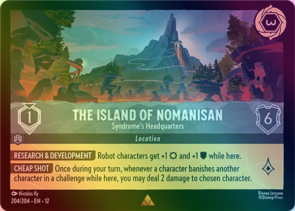 The Island of Nomanisan (Syndrome's Headquarters) - 204/204 - Rare (Foil)