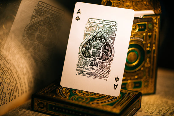 Theory11 Playing Cards - High Victorian (Green) available at 401 Games Canada