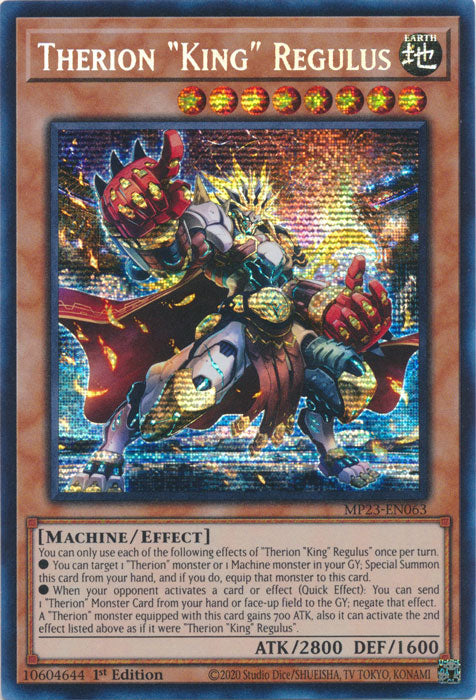 Therion King Regulus - MP23-EN063 - Prismatic Secret Rare - 1st Edition available at 401 Games Canada