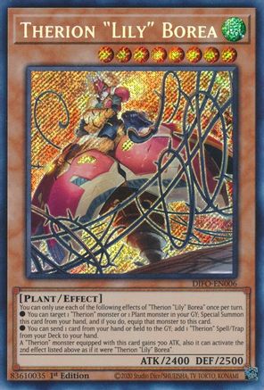 Therion Lily Borea - DIFO-EN006 - Secret Rare - 1st Edition available at 401 Games Canada