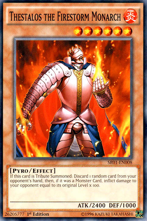 Thestalos the Firestorm Monarch - SR01-EN008 - Common - 1st Edition available at 401 Games Canada