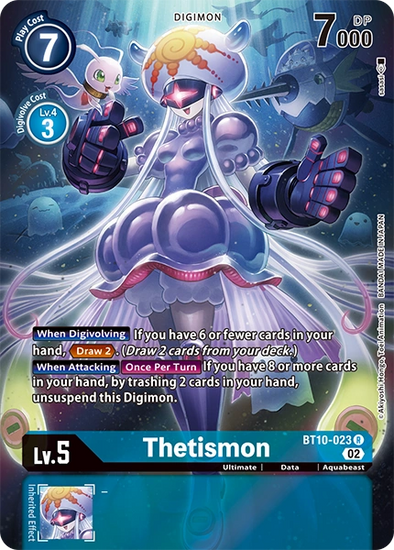 Thetismon (Alternate Art) - BT10-023 - Rare available at 401 Games Canada