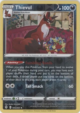 Thievul - 105/203 - Rare - Reverse Holo available at 401 Games Canada