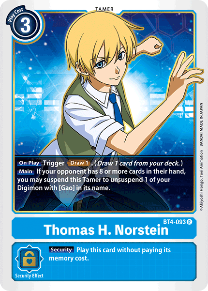 Thomas H. Norstein - BT4-093 - Rare available at 401 Games Canada