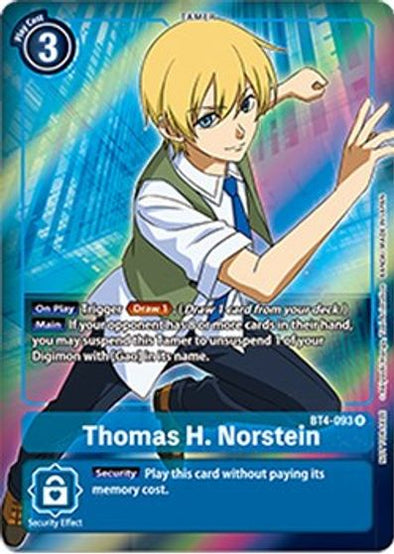 Thomas H. Norstein (Box Topper) - BT4-093 - Rare available at 401 Games Canada