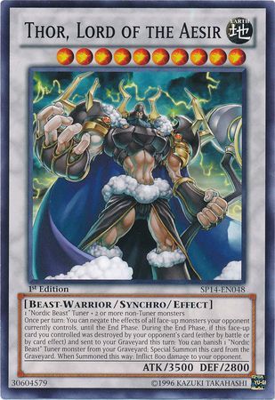 Thor, Lord of the Aesir - SP14-EN048 - Starfoil Rare - 1st Edition available at 401 Games Canada
