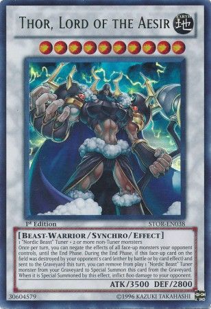 Thor, Lord of the Aesir - STOR-EN038 - Ultra Rare - 1st Edition available at 401 Games Canada