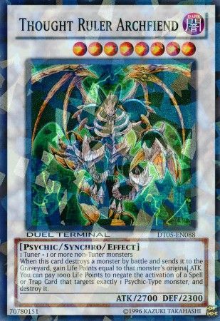 Thought Ruler Archfiend - DT05-EN088 - Super Parallel Rare available at 401 Games Canada