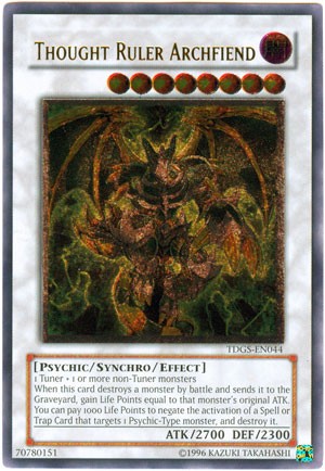 Thought Ruler Archfiend - TDGS-EN044 - Ultimate Rare - Unlimited available at 401 Games Canada