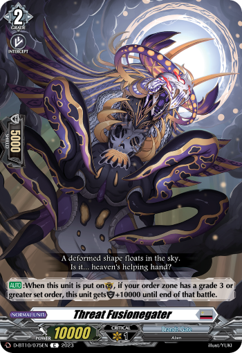 Threat Fusionegater - D-BT10/075 - Common available at 401 Games Canada