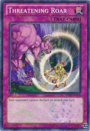 Threatening Roar - BP02-EN184 - Mosaic Rare - Unlimited available at 401 Games Canada