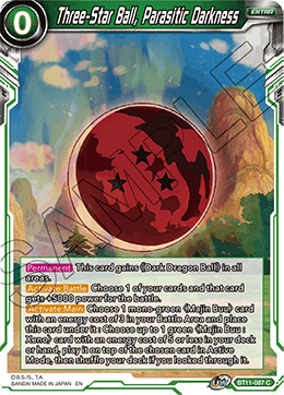 Three-Star Ball, Parasitic Darkness - BT11-087 - Common available at 401 Games Canada